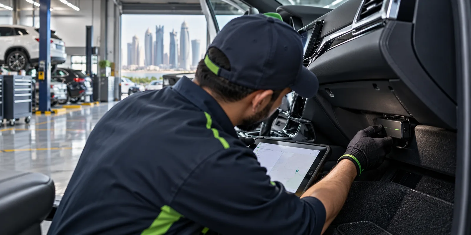 Professional GPS tracking device installation